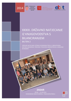 BIlten državnog natjecanja br.2