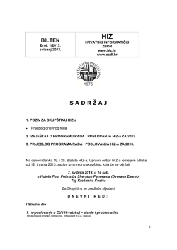 Bilten 2013 - Hrvatski informatički zbor