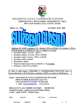 NOGOMETNI SAVEZ ZAGREBAČKE ŽUPANIJE