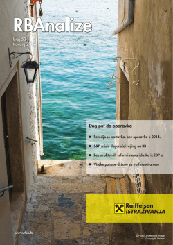 Kvartalna RBA analiza broj 53