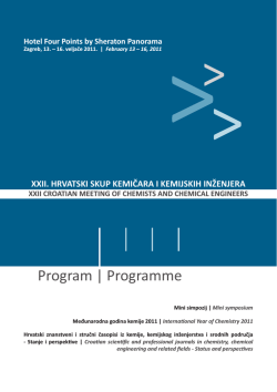 ProgramXXIIskiki NOVO.indd - XXII. hrvatski skup kemičara i