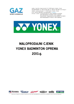 MALOPRODAJNI CJENIK 2013.g.