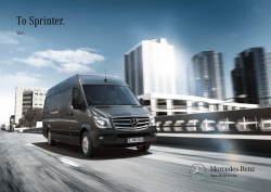Λήψη διαφημιστικού εντύπου για το Sprinter panel van (PDF)