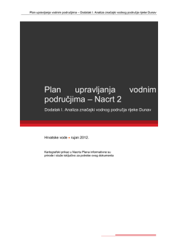 Plan upravljanja vodnim područjima &ndash; Nacrt 2