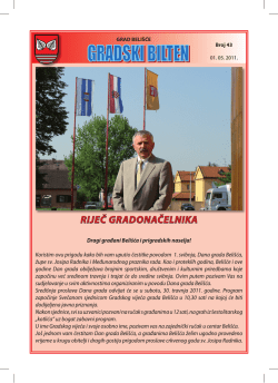 Bilten 43 - Grad Beli&scaron;će