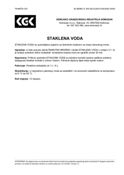 STAKLENA VODA