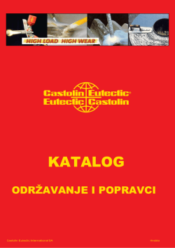 Castolin Eutectic - KATALOG - Održavanje i popravci