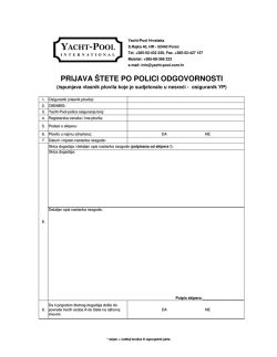 Prijava štete po polici ODGOVORNOSTI