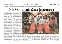 Duh Svetipreobražava ljudska srca