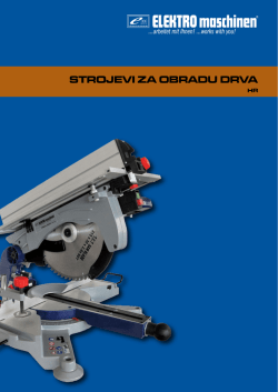 STROJEVI ZA OBRADU DRVA