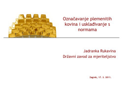 Označavanje plemenitih kovina i usklađivanje s