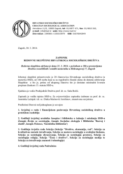 poveznici - Croatian Sociological Association