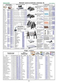 Materijali i sprave za bakropis, urezivanje itd. Knjige i