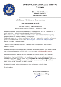 Pozivnica - Vatrogasci Medjimurja