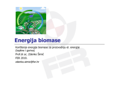 Energija biomase – prezentacija