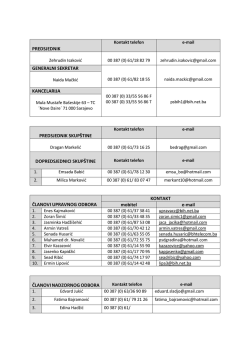 PREDSJEDNIK GENERALNI SEKRETAR KANCELARIJA