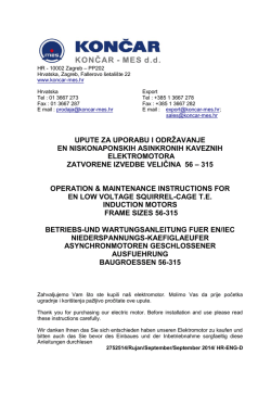Upute za uporabu i održavanje EN/IEC
