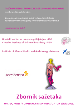Zbornik sažetaka - hrvatski institut za duhovnu psihijatriju