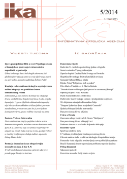 5. veljače 2014. Izjava predsjednika HBK u svezi Prijedloga zakona