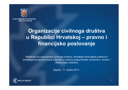 Organizacije civilnoga dru&scaron;tva u Republici Hrvatskoj &ndash; pravno i