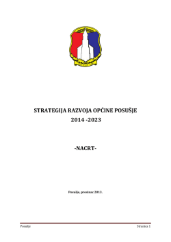 strategija razvoja općine posu&scaron;je 2014 -2023 -nacrt