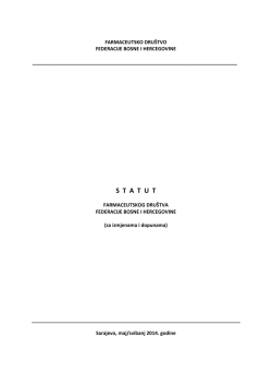 S  T  A  T  U	T - farmadrustvo.ba