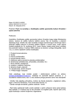 op&scaron;irnije upute za prijavu i slanje priloga