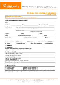 Leasing nekretnine zahtjev za odobrenje leasinga (PDF Download)