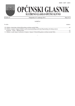OPĆINSKI GLASNIK