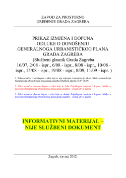 informativni materijal – nije službeni dokument