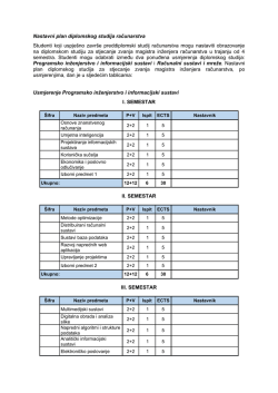 Diplomski studij računarstva