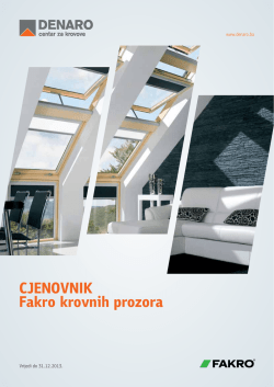 CJENOVNIK Fakro krovnih prozora