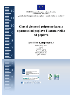 Glavni elementi pripreme karata opasnosti od poplava i karata rizika