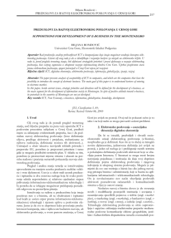 Biljana Rondović - Montenegrin Journal of Economics
