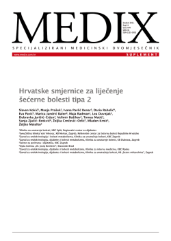 Hrvatske smjernice za liječenje šećerne bolesti tipa 2 - CRO-ENDO