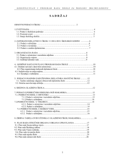 Plan rada 2014/2015 - Glazbena &scaron;kola Makarska