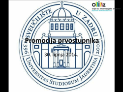 teme zavr&scaron;nih radova - Odjel za informacijske znanosti