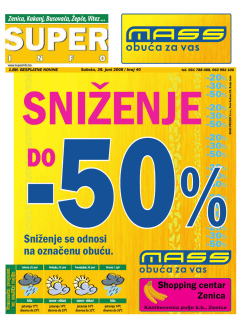 Sniženje se odnosi na označenu obuću.