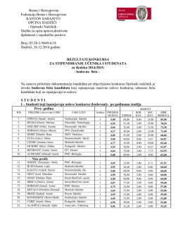 rezultati konkursa stipendije &ndash; studenti
