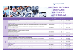 Nastavni program