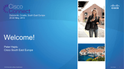 Opening Keynote - Peter Hajdu, General Director Cisco South East