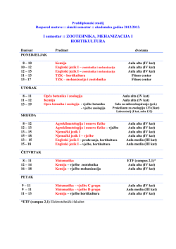 Preddiplomski studij
