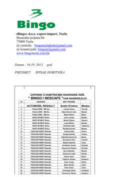 ovom linku - Bingo Tuzla