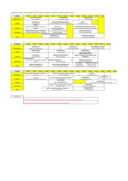 raspored predavanja za zimski semestar 2014/2015 odsjeka za