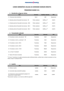 CJENIK SKRBNIČKIH USLUGA ZA KORISNIKE