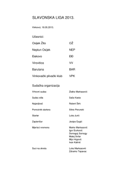 Rezultati 4. kola Slavonske lige