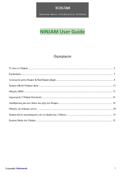 NINJAM User Guide
