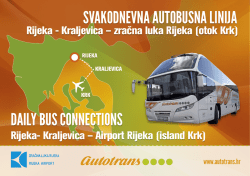 Svakodnevna autobuSna linija daily buS connectionS