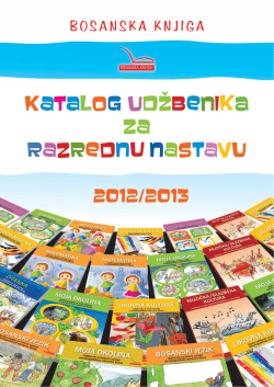 KaTAlOG UDŽBeNIkA Za RaZReDNu NaSTaVU