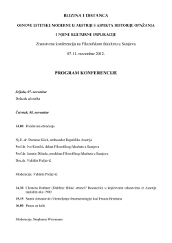 PROGRAM KONFERENCIJE